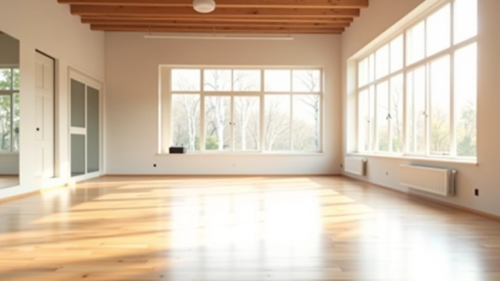 Spring dance workshop banner showing dancers practicing basic salsa steps in a light-filled studio space